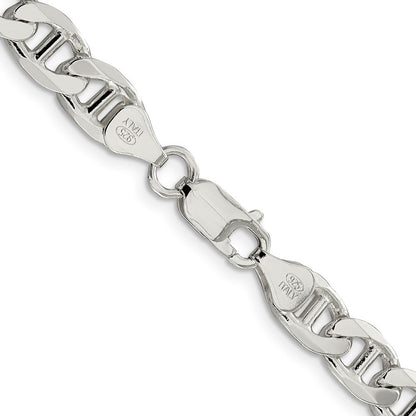 Sterlingsilber 7.5mm Figaro Anker Halskette