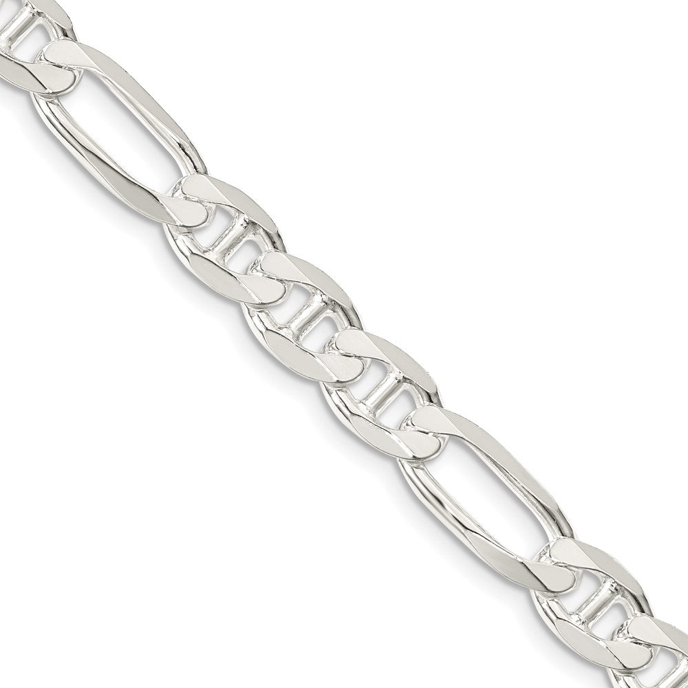 Sterlingsilber 7.5mm Figaro Anker Halskette