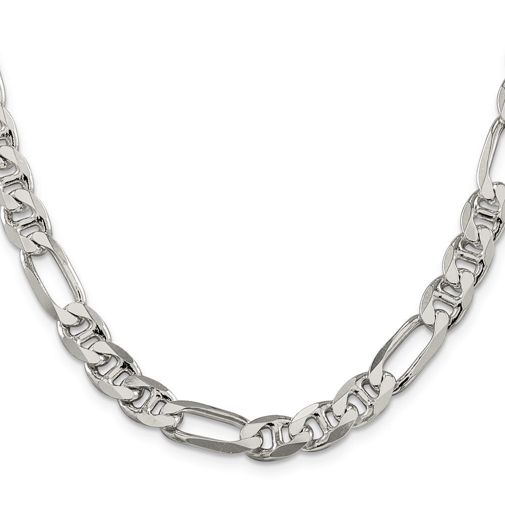 Sterlingsilber 8.25mm Figaro Anker Halskette