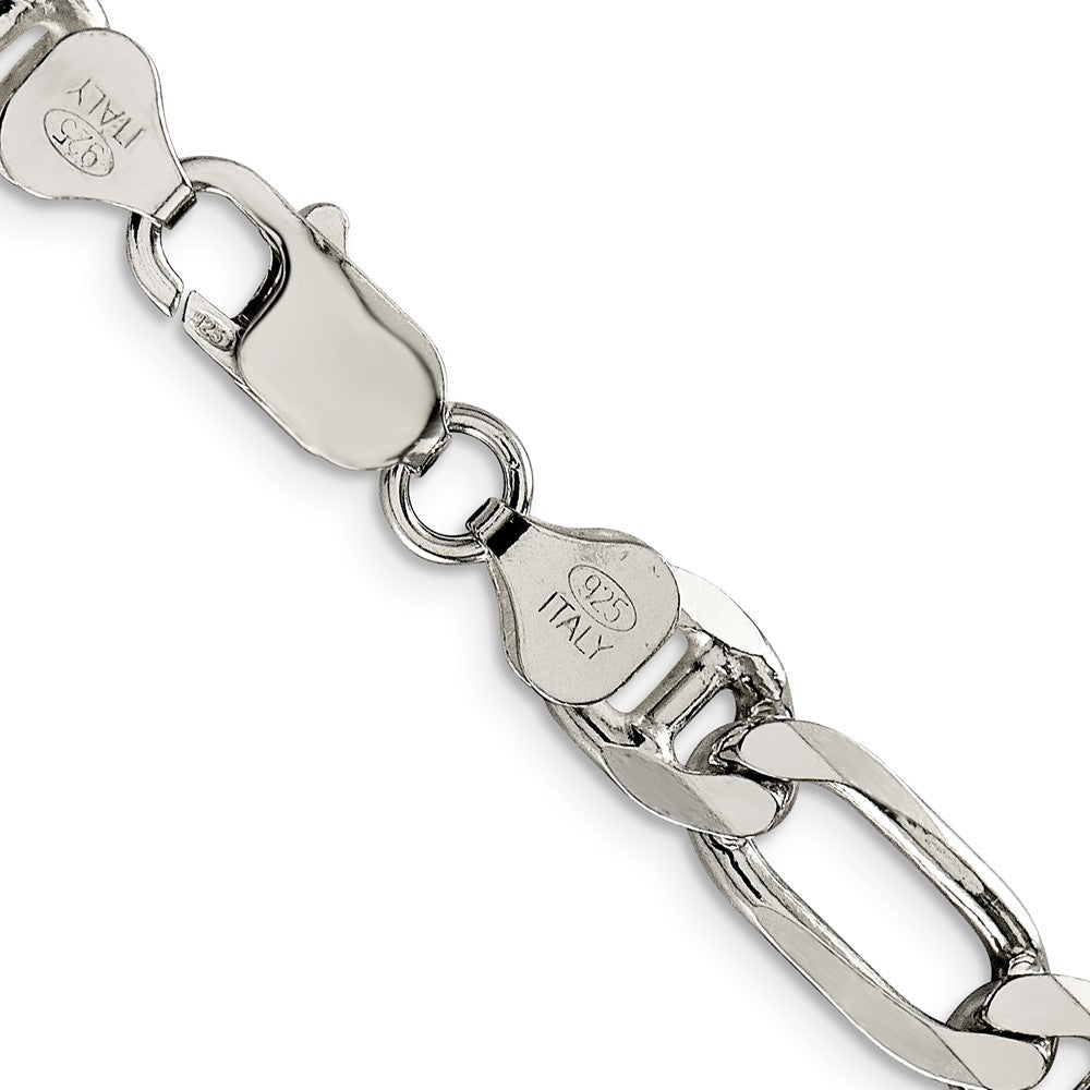 Sterlingsilber 8.25mm Figaro Anker Halskette