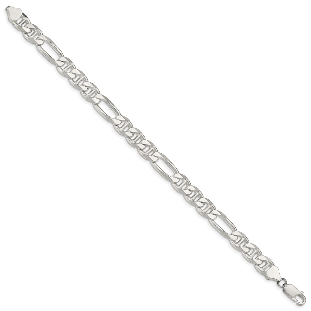 Sterlingsilber 8.25mm Figaro Anker Gliederarmband