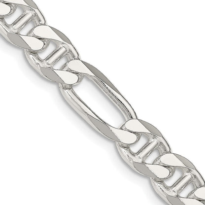 Sterlingsilber 8.25mm Figaro Anker Halskette