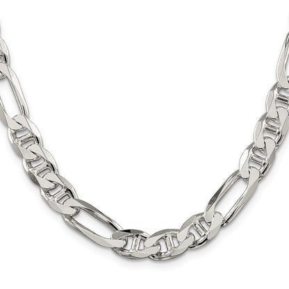 Sterlingsilber 8.75mm Figaro Anker Halskette