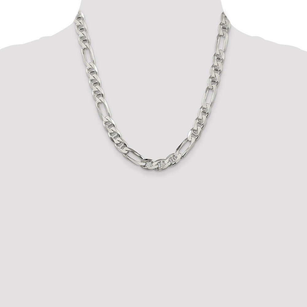 Sterlingsilber 8.75mm Figaro Anker Halskette