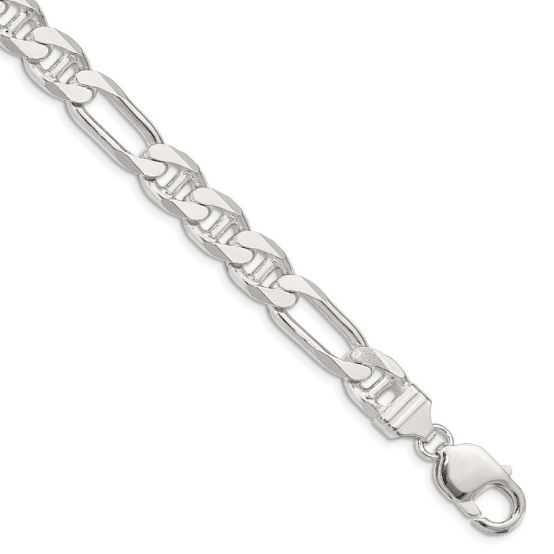 Sterlingsilber 8.75mm Figaro Anker Gliederarmband