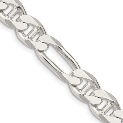 Sterlingsilber 8.75mm Figaro Anker Halskette