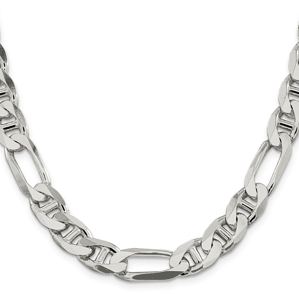 Sterlingsilber 10.65mm Figaro Anker Halskette