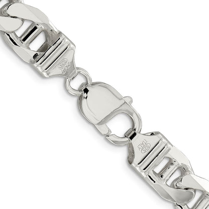 Sterlingsilber 10.65mm Figaro Anker Halskette