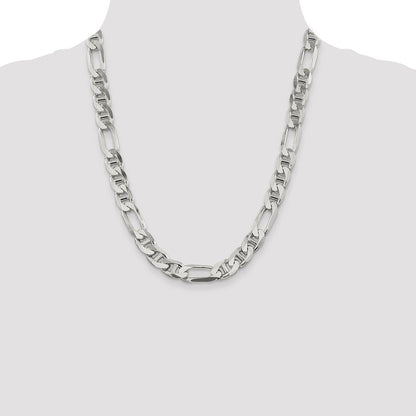 Sterlingsilber 10.65mm Figaro Anker Halskette