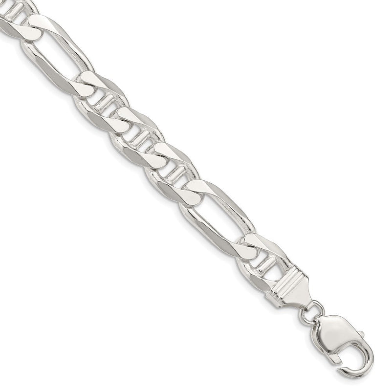 Sterlingsilber 10.65mm Figaro Anker Gliederarmband