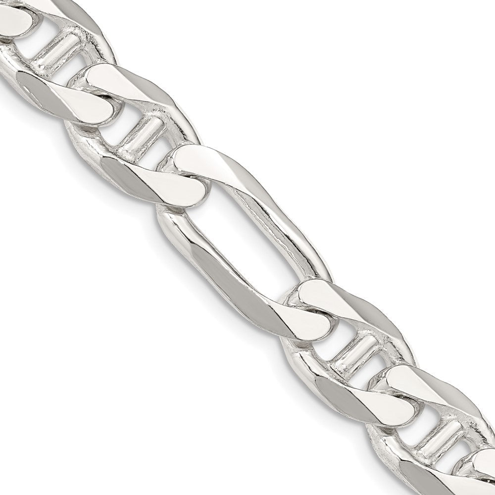 Sterlingsilber 10.65mm Figaro Anker Halskette