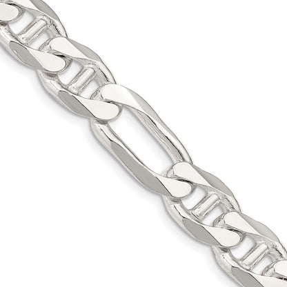 Sterlingsilber 10.65mm Figaro Anker Halskette