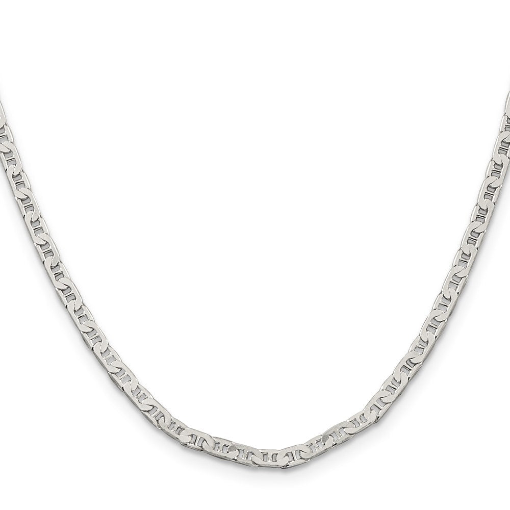 Sterlingsilber 3mm Flach Anker Halskette