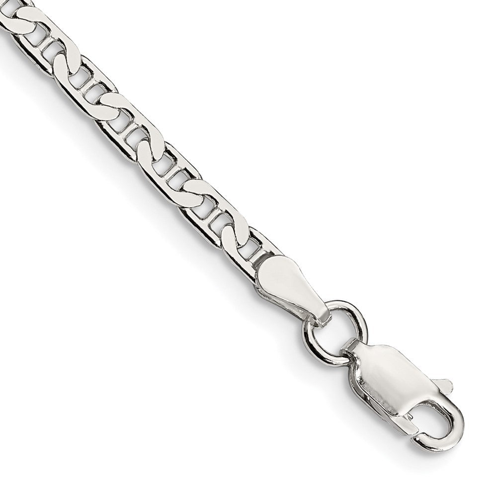 Sterlingsilber 3mm Flach Anker Gliederarmband
