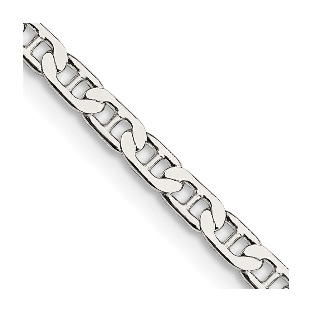 Sterlingsilber 3mm Flach Anker Halskette