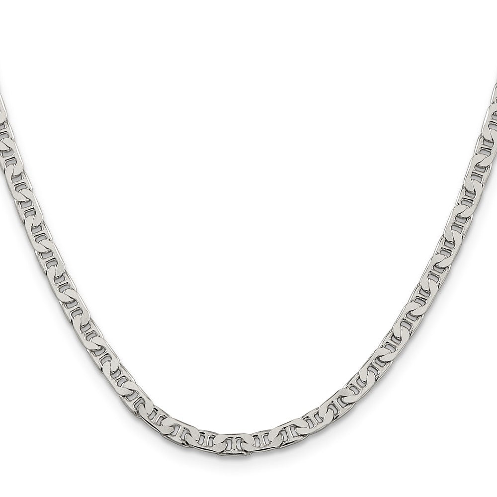 Sterlingsilber 3.75mm Flach Anker Halskette