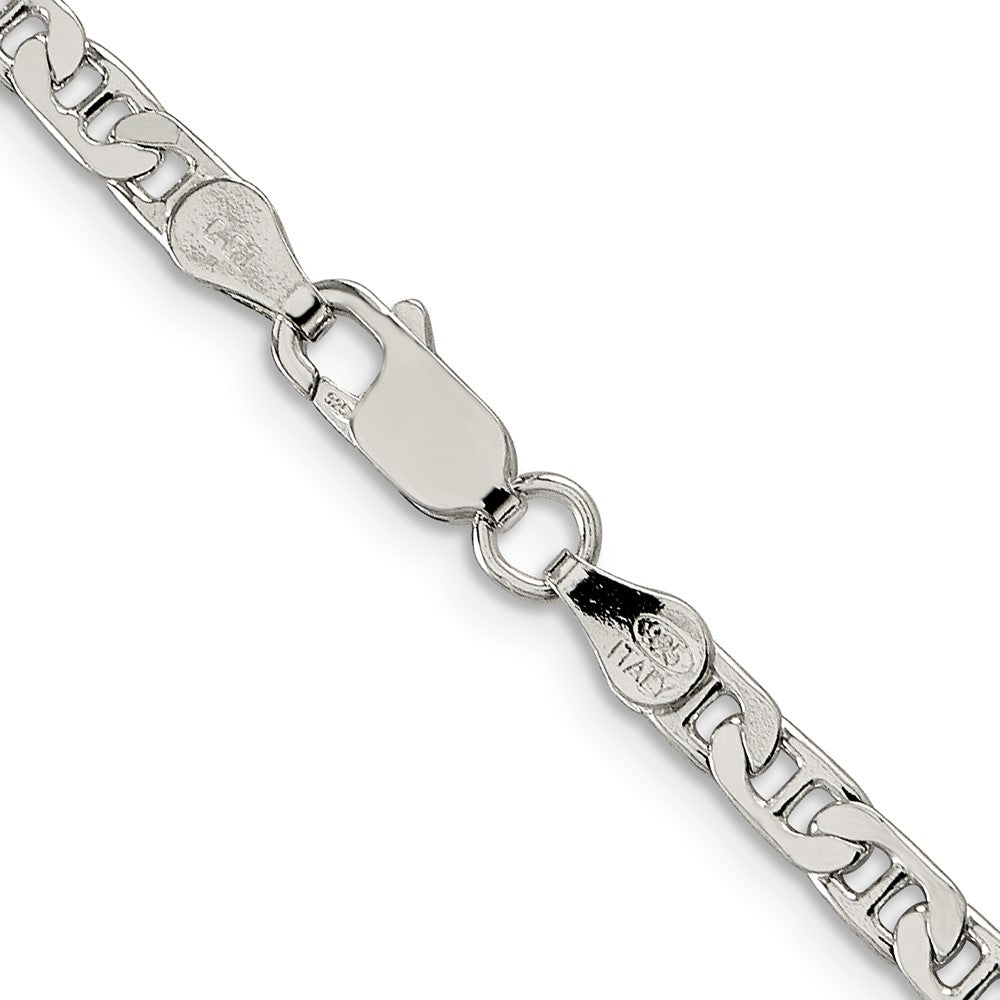 Sterlingsilber 3.75mm Flach Anker Halskette