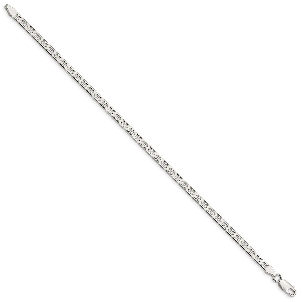 Sterlingsilber 3.75mm Flach Anker Gliederarmband