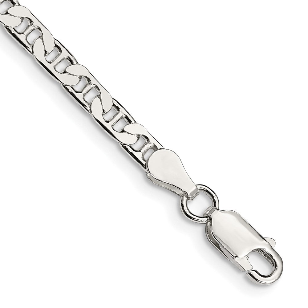Sterlingsilber 3.75mm Flach Anker Gliederarmband
