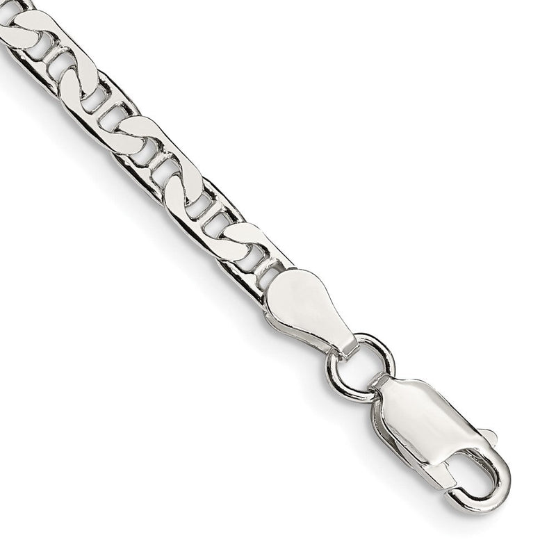Sterlingsilber 3.75mm Flach Anker Gliederarmband