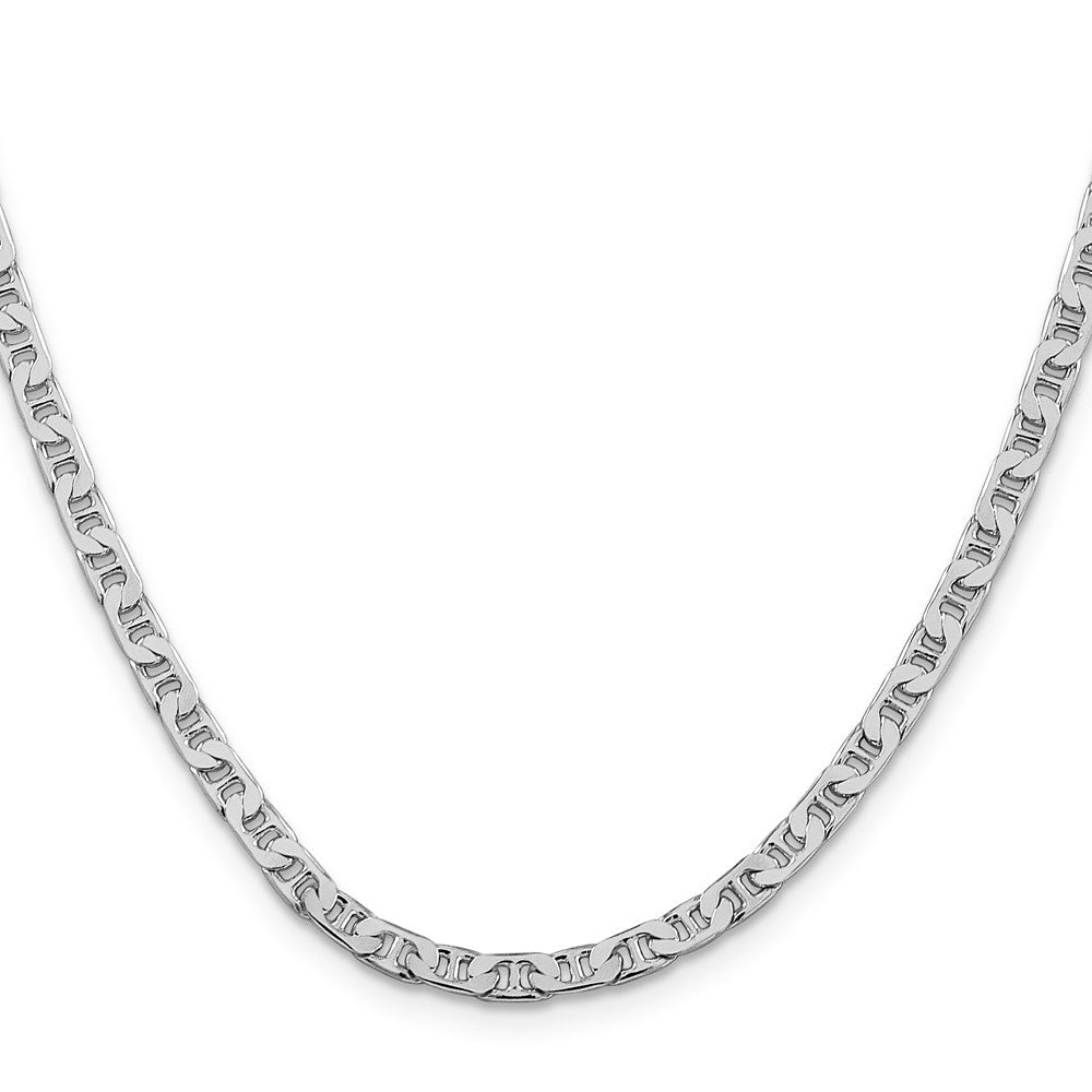 Sterlingsilber Rhodiniert 3.75mm Flach Anker Halskette