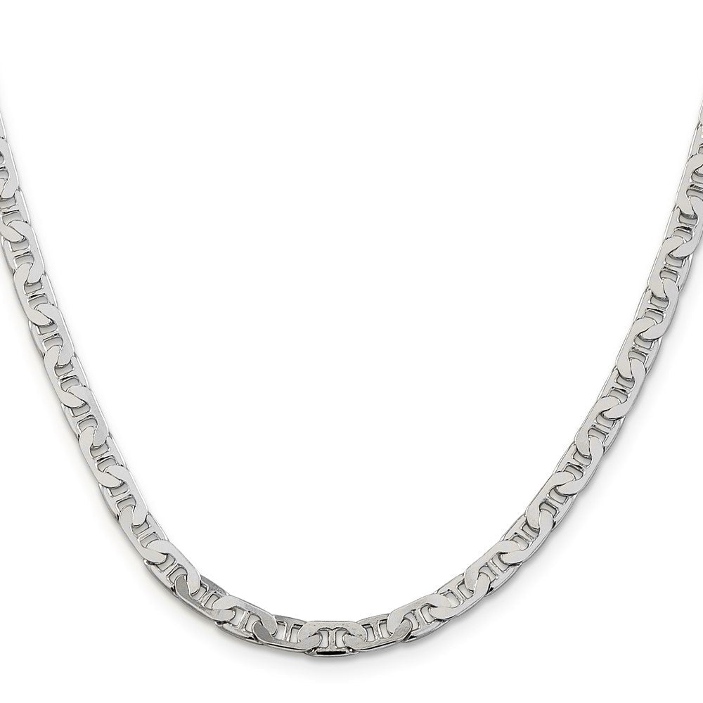 Sterlingsilber 4.5mm Flach Anker Halskette
