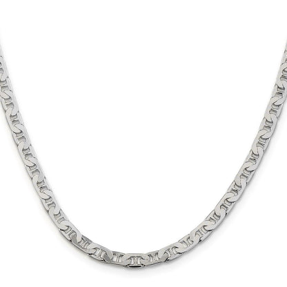 Sterlingsilber 4.5mm Flach Anker Halskette