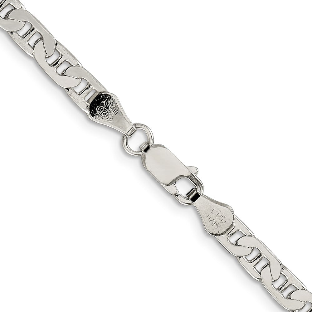 Sterlingsilber 4.5mm Flach Anker Halskette