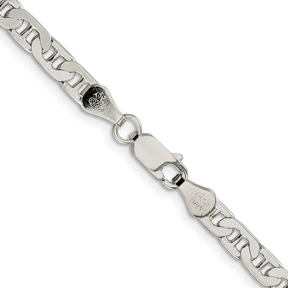 Sterlingsilber 4.5mm Flach Anker Halskette