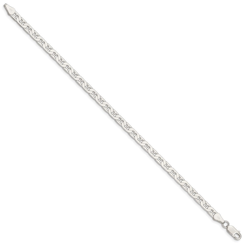 Sterlingsilber 4.5mm Flach Anker Gliederarmband