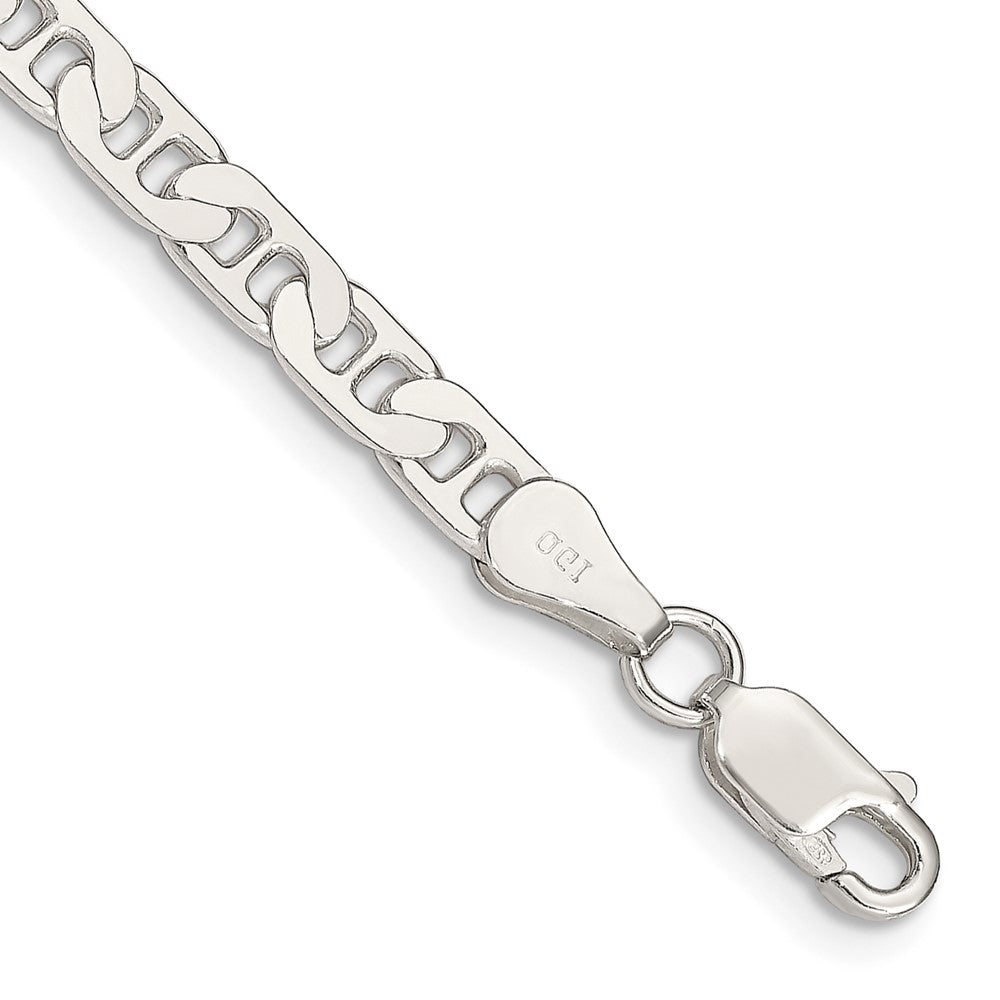 Sterlingsilber 4.5mm Flach Anker Gliederarmband