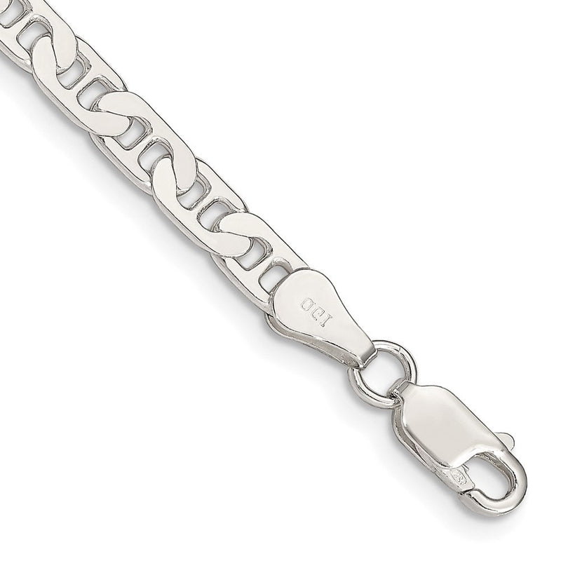 Sterlingsilber 4.5mm Flach Anker Gliederarmband