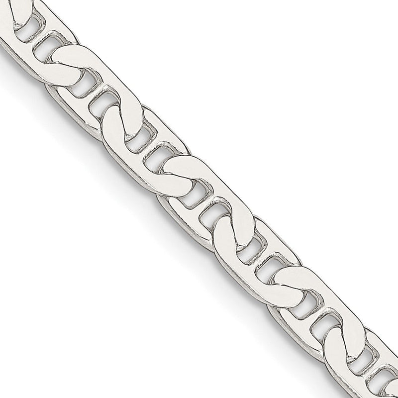 Sterlingsilber 4.5mm Flach Anker Halskette