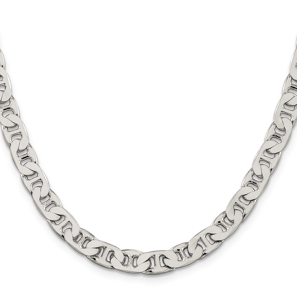Sterlingsilber 6.5mm Flach Anker Halskette