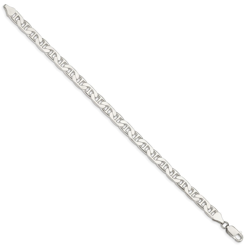 Sterlingsilber 6.5mm Flach Anker Gliederarmband