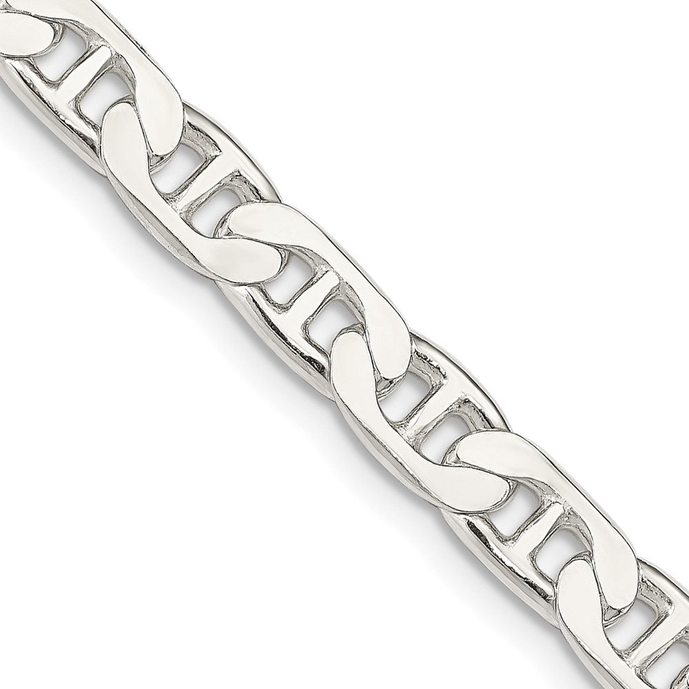 Sterlingsilber 6.5mm Flach Anker Halskette