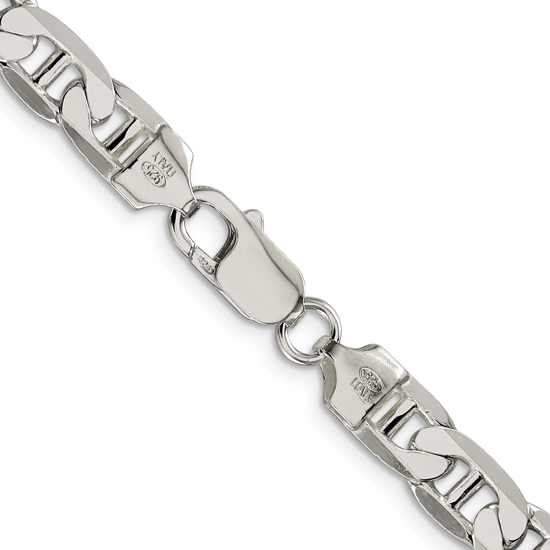 Sterlingsilber 7mm Flach Anker Halskette