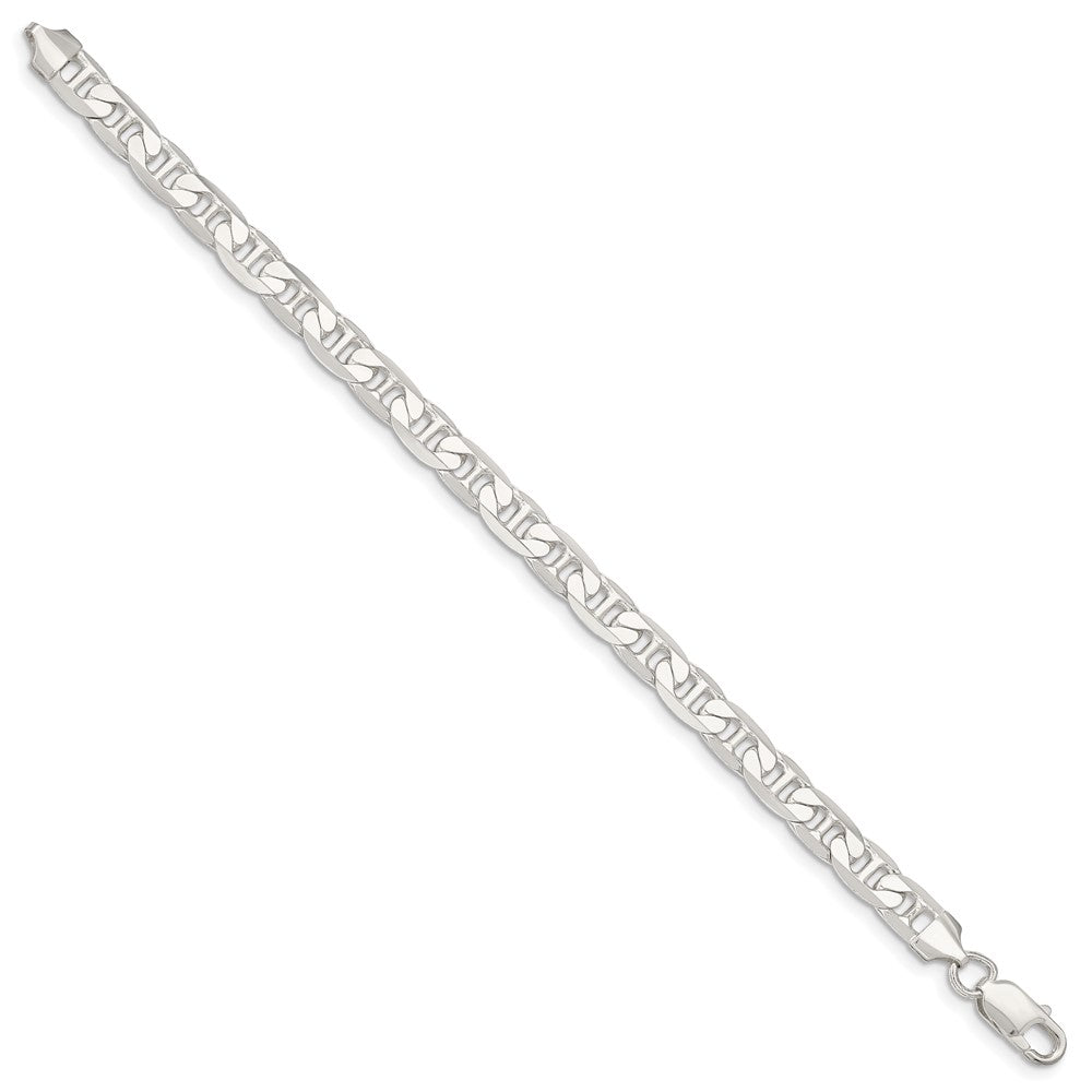 Sterlingsilber 7mm Flach Anker Gliederarmband