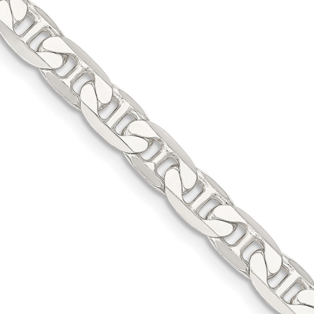 Sterlingsilber 7mm Flach Anker Halskette