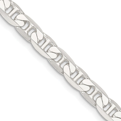 Sterlingsilber 7mm Flach Anker Halskette
