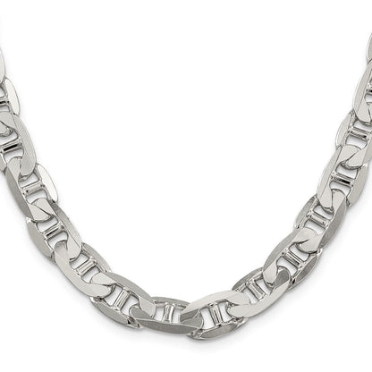 Sterlingsilber 9.5mm Flach Anker Halskette