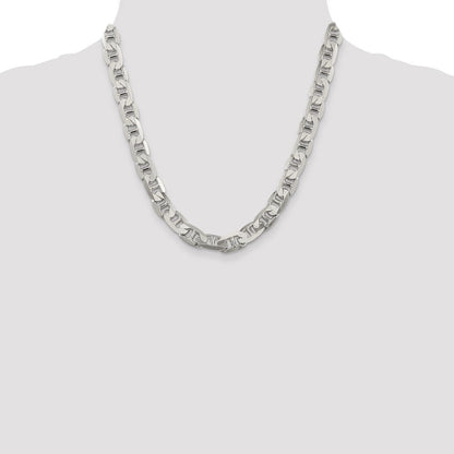 Sterlingsilber 9.5mm Flach Anker Halskette