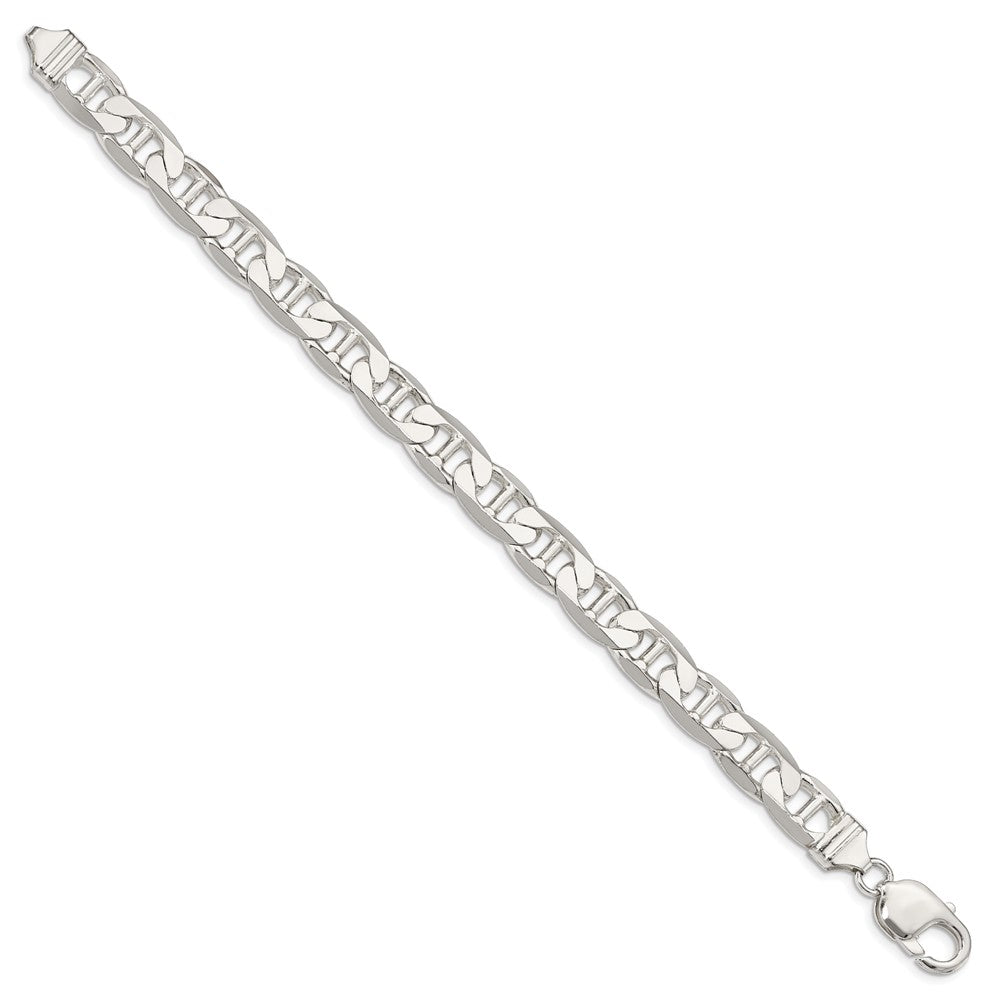 Sterlingsilber 9.5mm Flach Anker Gliederarmband