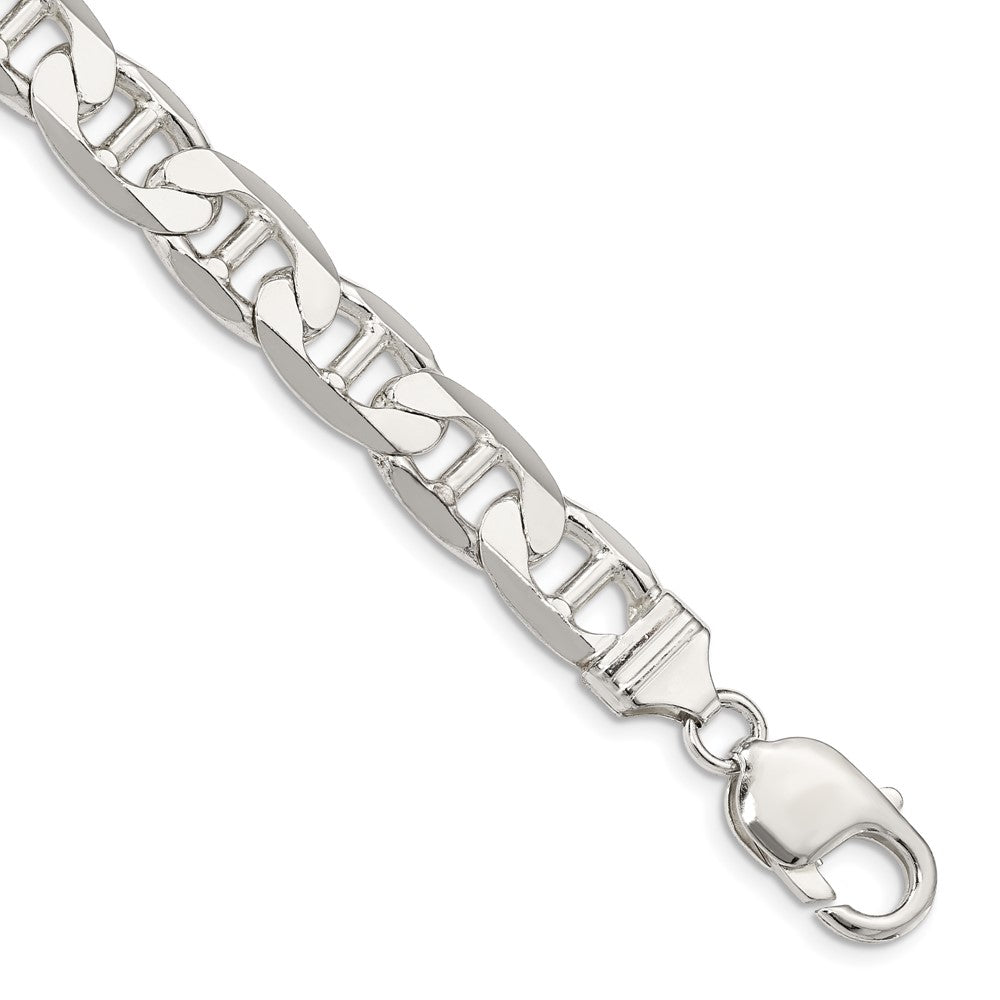 Sterlingsilber 9.5mm Flach Anker Gliederarmband