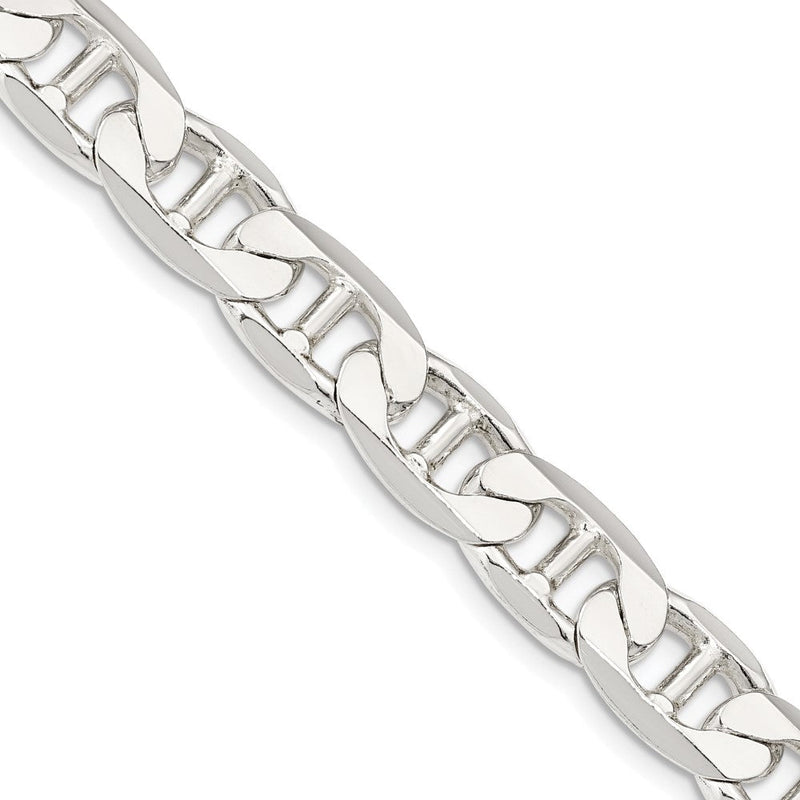 Sterlingsilber 9.5mm Flach Anker Halskette