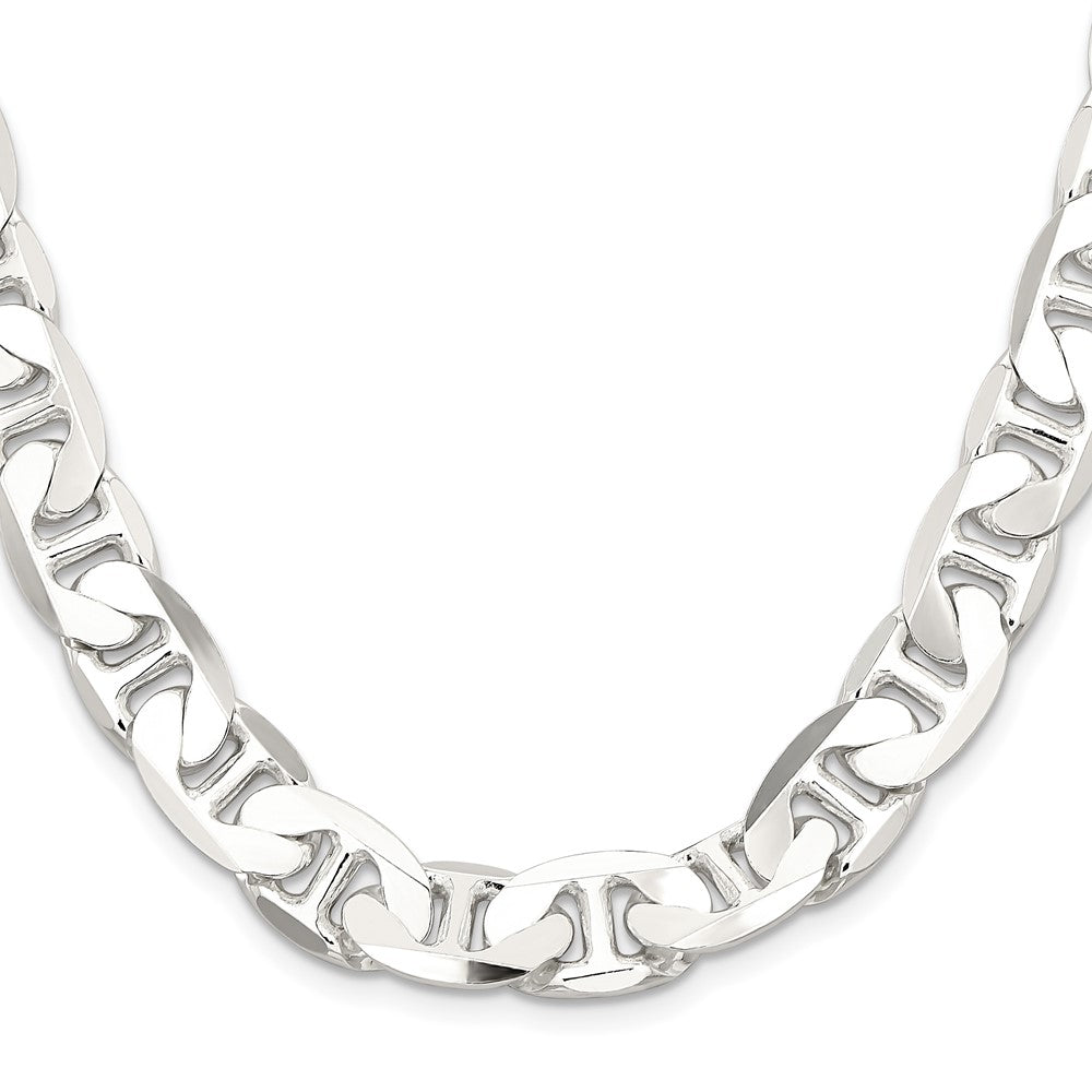 Sterlingsilber 11.5mm Flach Anker Halskette
