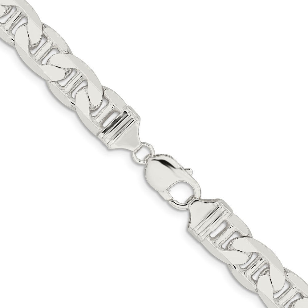 Sterlingsilber 11.5mm Flach Anker Halskette