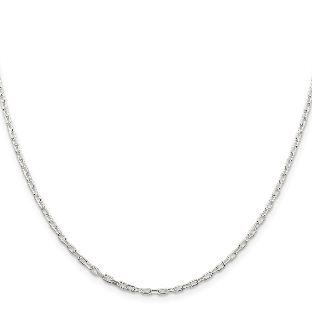 Sterlingsilber 2.2mm Diamantiert Lang Glieder Ankerkette Halskette