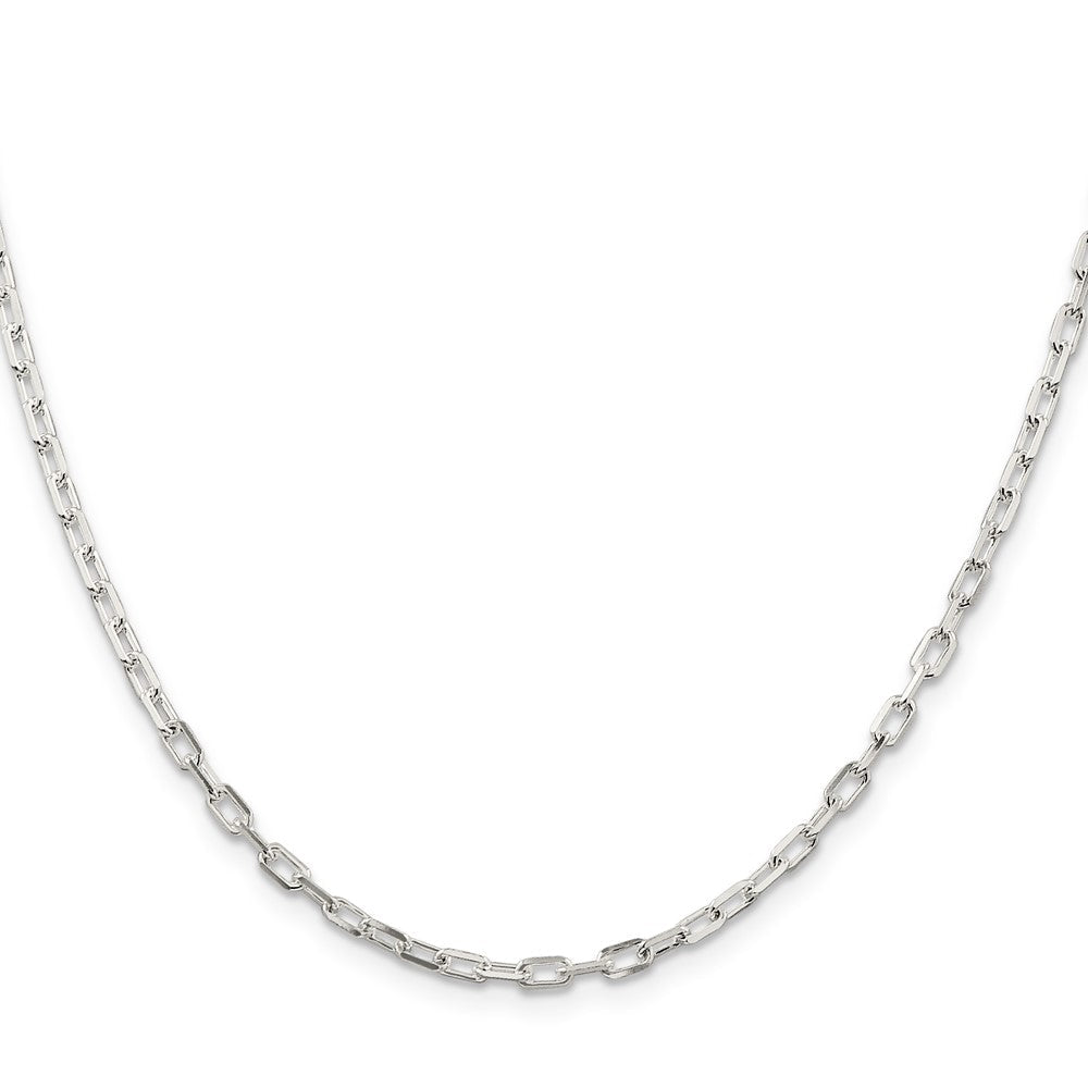 Sterlingsilber 2.9mm Diamantiert Lang Glieder Ankerkette Halskette