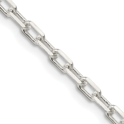 Sterlingsilber 2.9mm Diamantiert Lang Glieder Ankerkette Halskette